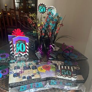 50th Birthday Decorations Bundle – Complete Party Set 🎉
Price is firm